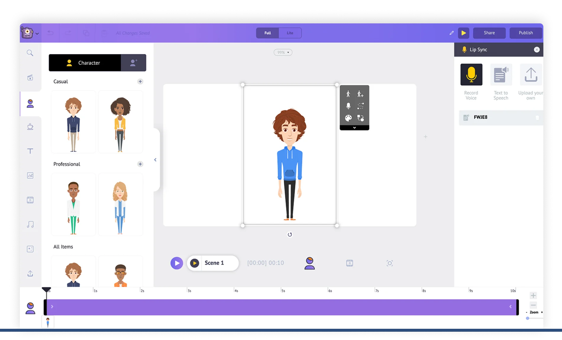 Animaker video training software image